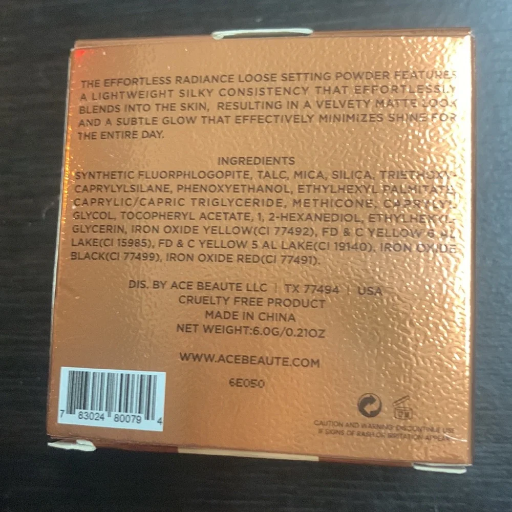 New Ace Beauté - Effortless Radiance Loose Setting Powder Medium 1.5g/.05oz